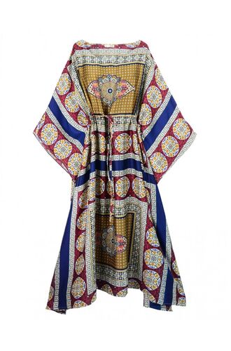 Γυναικείο Beachwear Rock Club - Εμπριμέ καφτάνι - One Size