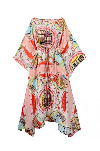 Γυναικείο Beachwear Rock Club - Εμπριμέ καφτάνι - One Size