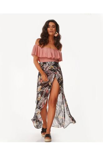 Γυναικείο Beachwear Rock Club - Φούστα παρεό - Black Print