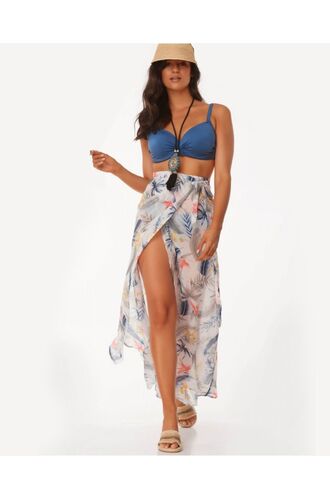 Γυναικείο Beachwear Rock Club - Φούστα παρεό - White print