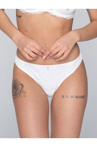 String slip Luna Melody - ιβουάρ - Δαντέλα πίσω