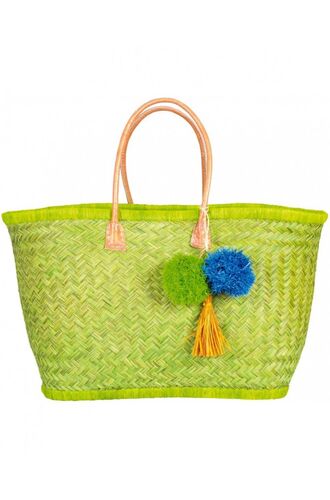 Τσάντα θαλάσσης Rock Club - Aravola - Χειροποίητη Πλεκτή - Πράσινη