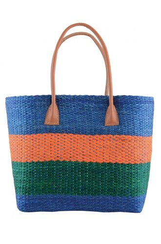 Τσάντα θαλάσσης Rock Club - Χειροποίητη - Πλεκτή - Μπλε