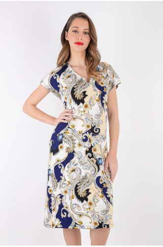 Φόρεμα Claire Katrania - Outwear midi - Εμπριμέ - Λαχούρια