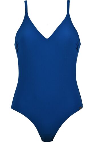 Γυναικείο ολόσωμο μαγιό Naturana - Plus size - Μπλε - Cup E