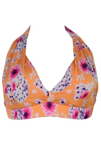 Μαγιό τρίγωνο Rock Club Lilium - Πορτοκαλί - Τοπ Bikini - Μεγάλο στήθος - Cup E