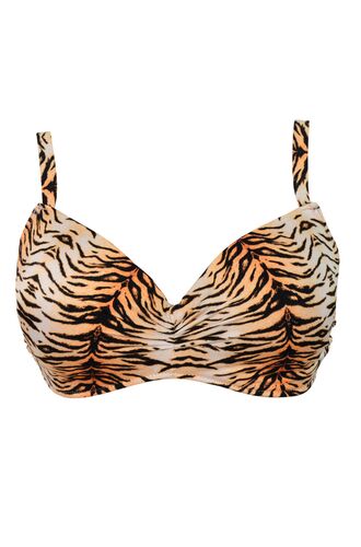 Μαγιό σουτιέν Rock Club Tiger - Μεγάλο στήθος - Animal Print Bikini - Cup D E