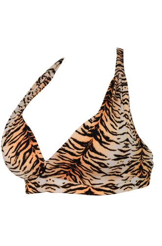 Μαγιό τρίγωνο Rock Club Tiger - Animal Print - Τοπ Bikini - Μεγάλο στήθος - Cup E