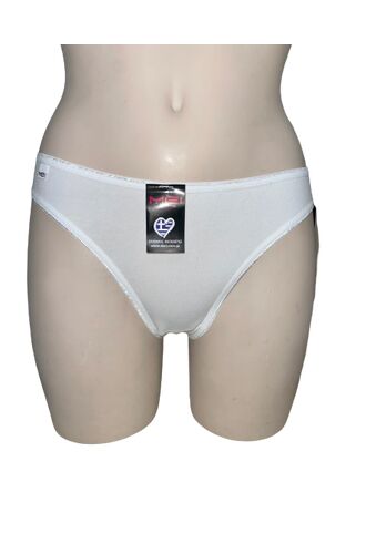 Γυναικείο Slip Mini MEI - Λευκό - Οικολογικό βαμβάκι - Μαλακό Λάστιχο