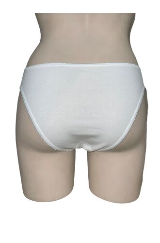 Γυναικείο Slip Mini MEI - Λευκό - Οικολογικό βαμβάκι - Μαλακό Λάστιχο