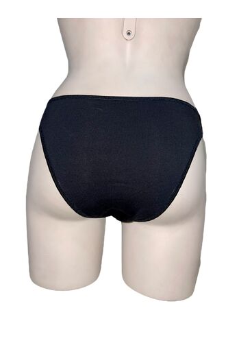 Γυναικείο Slip Mini MEI - Μαύρο - Οικολογικό βαμβάκι - Μαλακό Λάστιχο