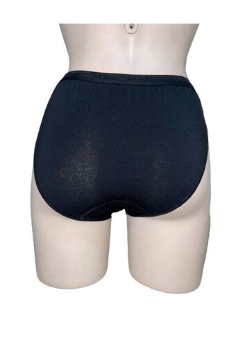 Γυναικείο Slip Midi MEI - Μαύρο - Οικολογικό βαμβάκι - Μαλακό Λάστιχο