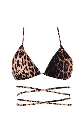 Μαγιό τρίγωνο Rock Club Animal - Animal Print - Τοπ Bikini