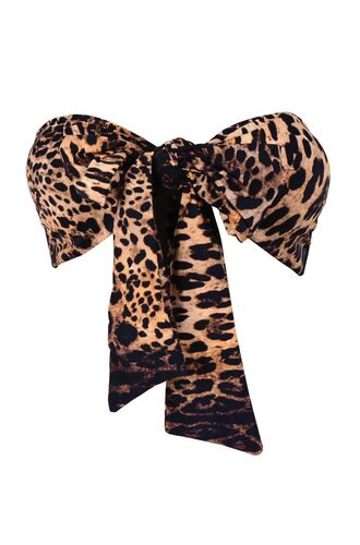 Μαγιό τρίγωνο Strapless Rock Club Animal - Animal Print - Τοπ Bikini - One Size