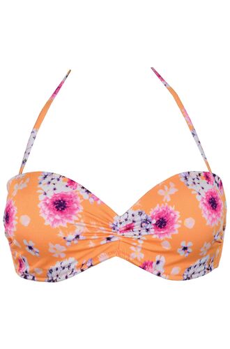 Μαγιό Σουτιέν Strapless Rock Club Lilium - Πορτοκαλί Bikini - Cup B