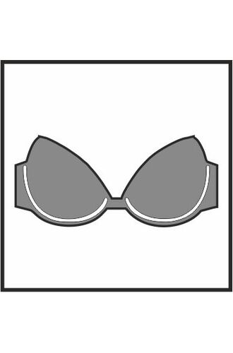 Μαγιό Σουτιέν Strapless Rock Club Lilium - Πορτοκαλί Bikini - Μεγάλο στήθος - Cup D