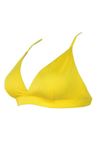 Μαγιό τρίγωνο Rock Club - Κίτρινο Bikini - Σταθερό cup C/D