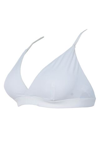 Μαγιό τρίγωνο Rock Club - Άσπρο Bikini - Σταθερό cup C/D