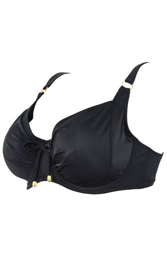 Μαγιό σουτιέν Rock Club - Μεγάλο στήθος - Black - Cup D/E