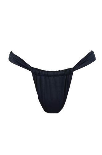 Μαγιό slip Rock Club - Μαύρο - ρυθμιζόμενη σούρα με φαρδύ ζωνάρι