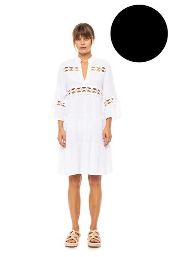 Γυναικείο Beachdress Pink Label -  Φόρεμα - Μαύρο - Regular Fit - Viscose