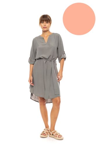 Γυναικείο Beachdress Pink Label - Φόρεμα - Salmon - Regular Fit - Viscose