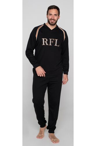 Ανδρική πυτζάμα Jeannette - Μαύρη - Ρίγα