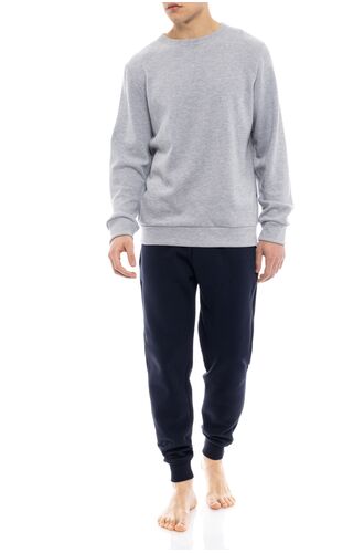 Ανδρική πυτζάμα Pink Label - Μπλε - Ανοιχτό γκρι