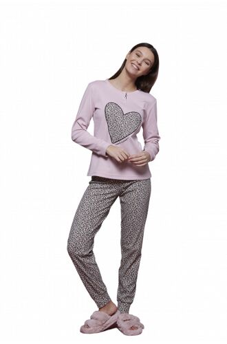 Γυναικεία πυτζάμα Noidinotte - Ροζ - Animal Print