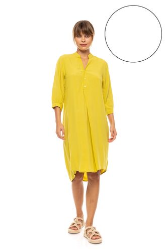 Γυναικείο Beachdress Pink Label -  Φόρεμα - Λευκό - Regular Fit - Viscose