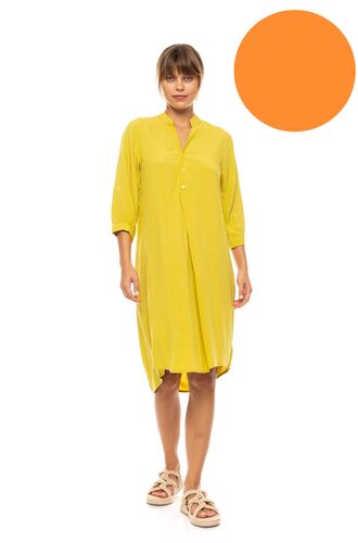 Γυναικείο Beachdress Pink Label -  Φόρεμα - Orange - Regular Fit - Viscose