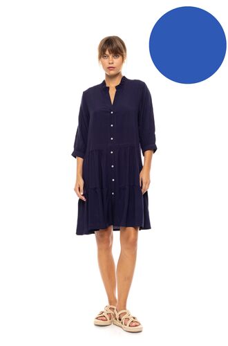 Γυναικείο Beachdress Pink Label -  Φόρεμα Σμιζιέ - Ultra Violet - Regular Fit - Viscose