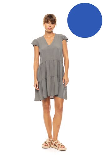 Γυναικείο Beachdress Pink Label -  Φόρεμα - Ultra Violet - Regular Fit - Viscose