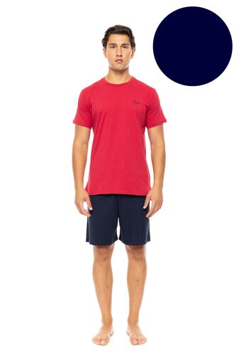 Ανδρική Καλοκαιρινή Πυτζάμα Ulisse - Yacht Blue - Κοντό μανίκι - CottonΑνδρική Καλοκαιρινή Πυτζάμα Ulisse - Yacht Blue - Κοντό μανίκι - Cotton