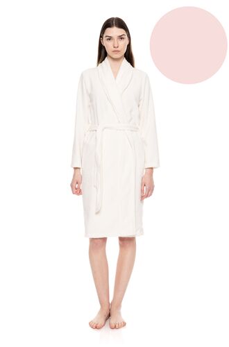 Γυναικεία Ρόμπα Pink Label - Midi - Baby Pink - Bamboo - Regular Fit