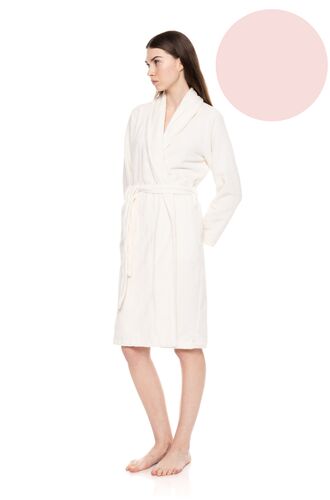 Γυναικεία Ρόμπα Pink Label - Midi - Baby Pink - Bamboo - Regular Fit