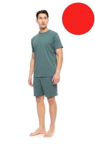 Ανδρική Καλοκαιρινή Πυτζάμα Ulisse - Κόκκινη - Κοντό μανίκι - Cotton