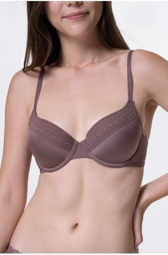 Σουτιέν Dorina Jana - 1+1 ΔΩΡΟ - Μπεζ & Καφέ - Μεγάλα μεγέθη - Cup C D