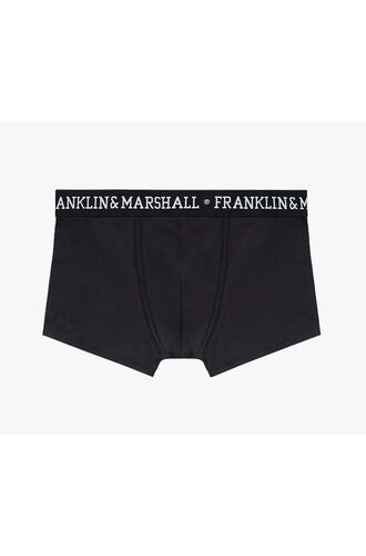 Ανδρικά boxer Franklin and Marshall - Μαύρο - Λευκό logo - 3 pack