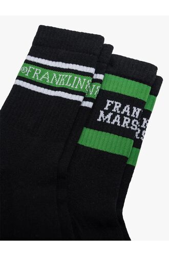 Αθλητικές κάλτσες Franklin and Marshall - Μαύρες - Κοντές - 2 Pack