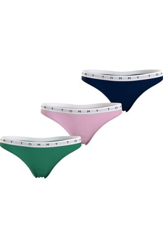 Γυναικείο String Tommy Hilfiger - Βαμβακερό Multi Color - 3 pack
