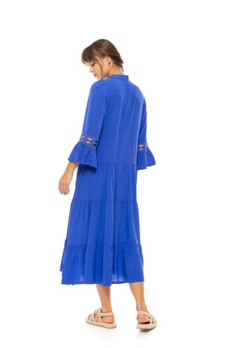 Γυναικείο Beachdress Pink Label -  Ultra Violet - Midi Φόρεμα - Regular Fit - ViscoseΓυναικείο Beachdress Pink Label -  Ultra Violet - Midi Φόρεμα - Regular Fit - Viscose