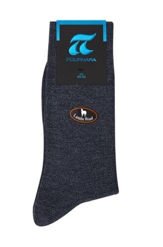 Ανδρική κάλτσα Πουρνάρα Lambs - Μάλλινη - Μαύρη