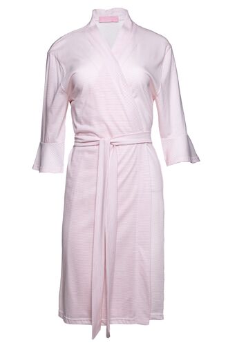 Γυναικείο Ρομπάκι Pink Label - Cotton - Ριγέ - Κοντό Μανίκι - Εγκυμοσύνη