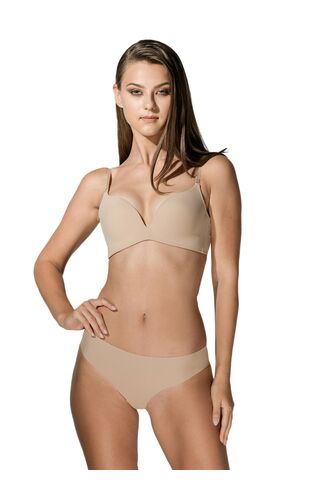 Σουτιέν Super Push-Up Luna Secret Sense - Μπεζ Χωρίς μπανέλα - Τέλειο Κράτημα.