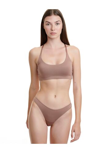 Γυναικείο brazil slip Walk - Μονόχρωμο Brief από ίνες bamboo - 2 pack