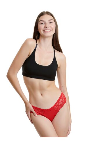 WALK Γυναικείο - String - Gift Box - Κόκκινο - Δαντέλα