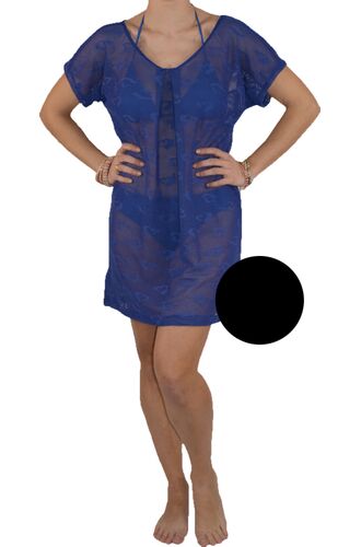 Γυναικείο Beachwear Rock Club - Καφτάνι διάφανο - Μαύρο