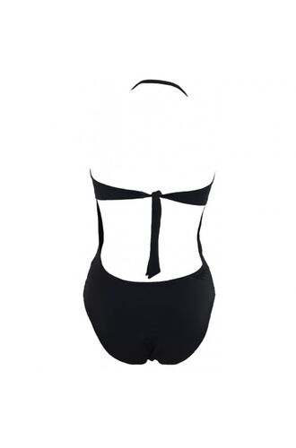 Γυναικείο μαγιό ολόσωμο Rock Club - Διαφάνεια - Μαύρο Στράπλες