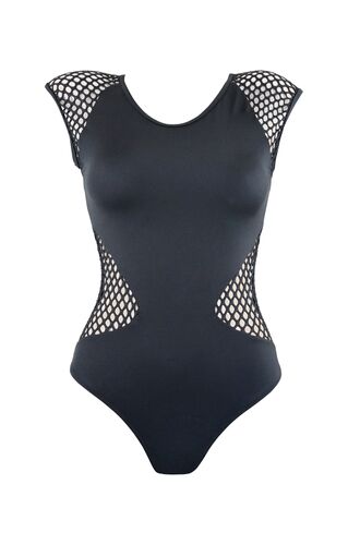 Γυναικείο μαγιό ολόσωμο Rock Club - Μαύρο Κανονικό - Body swimwear